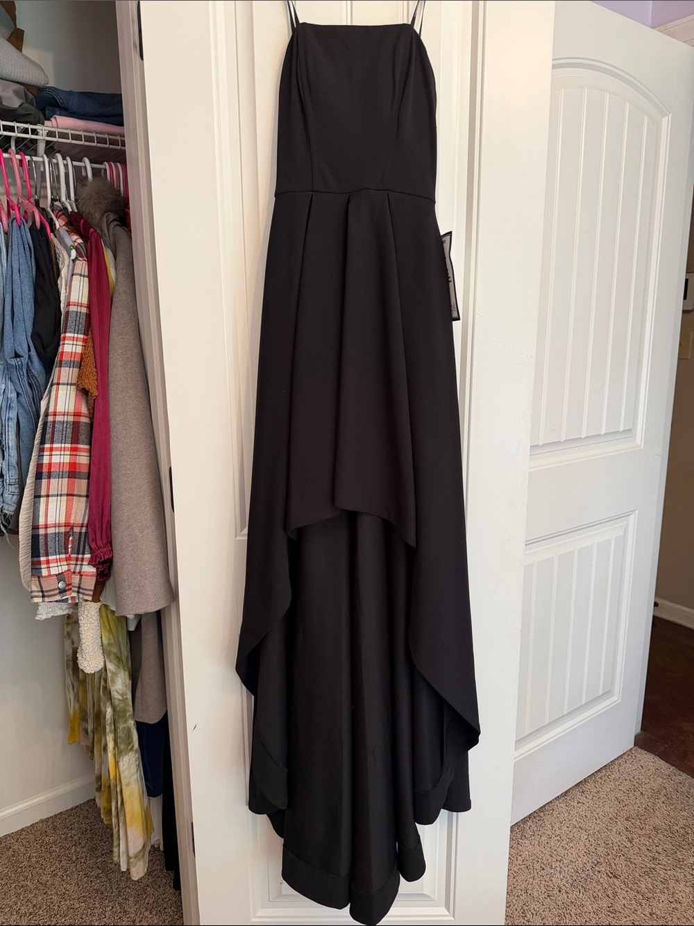 Speechless Black High-Low Strapless Dress